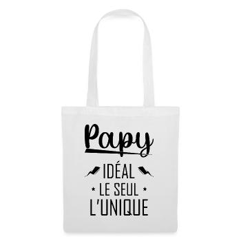 Papy Idéal Le seul L'unique - Sac en tissu - blanc - Devant