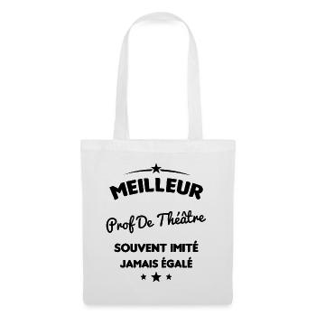 Prof De Théâtre Cadeau Humour Personnalisé - Sac en tissu - blanc - Devant