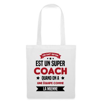 On Sait Qu'on Est Un Super Coach - Sac en tissu - blanc - Devant