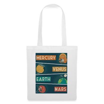 Solar System Planets Outer Space Science - Tote Bag - white - Front