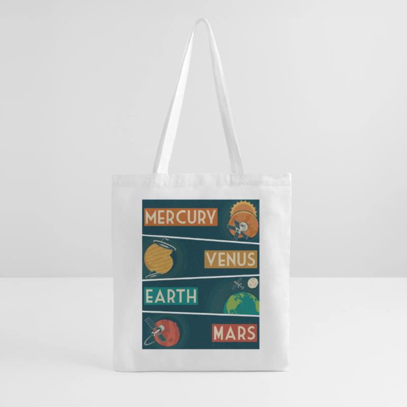Solar System Planets Outer Space Science Tote Bag