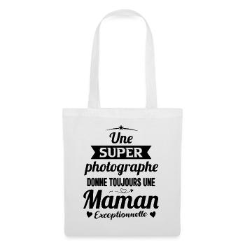 Photographe Maman Exceptionnelle Cadeau Drôle - Sac en tissu - blanc - Devant