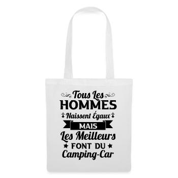 Les meilleurs hommes font du camping-car - Sac en tissu - blanc - Devant