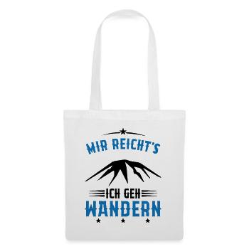 Assez je Vais Randonnée Cadeau montagnes vintage - Sac en tissu - blanc - Devant
