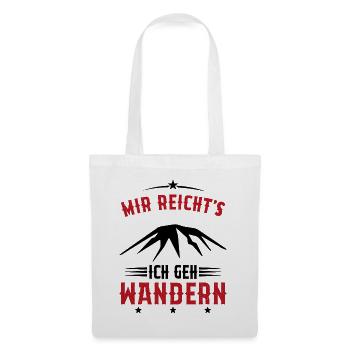 Assez je Vais Randonnée Cadeau montagnes vintage - Sac en tissu - blanc - Devant