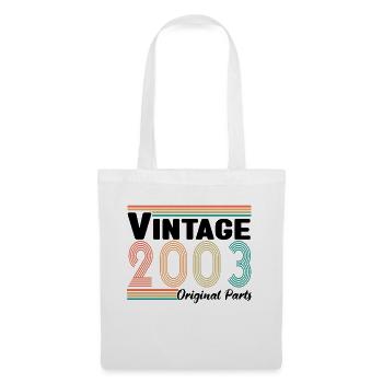 Vintage 2003 Original Parts Cadeau Anniversaire - Sac en tissu - blanc - Devant