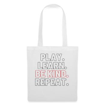 Play Learn Kind Repeat Awareness Unity Day - Tote Bag - white - Front