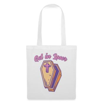 Get In Loser Funny Coffin Pastel Goth Kawaii - Sac en tissu - blanc - Devant