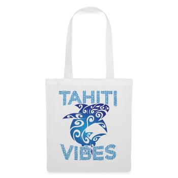 Stammeshai Tahiti Vibes Tropische Insel Französisch - Stoffbeutel - Weiß - Vorne
