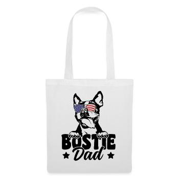 Bostie Dad Patriotic Boston Terrier Dog Lover 4th - Tote Bag - white - Front