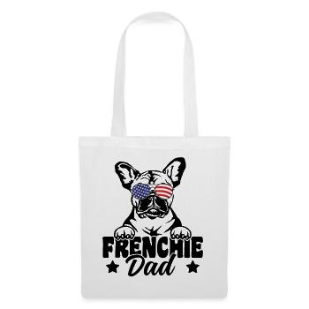 Frenchie Dad Patriotic French Bulldog Dog Lover - Tote Bag - white - Front