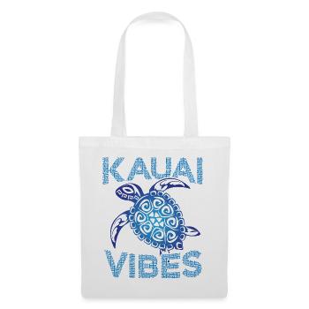 Polynesian Blue Tribal Sea Turtle Kauai Vibes - Tote Bag - white - Front