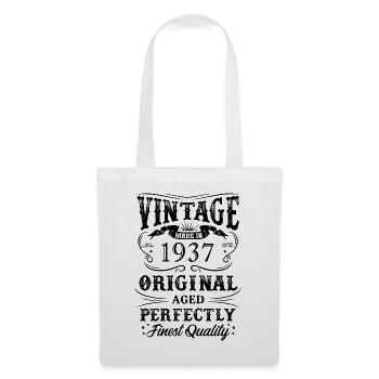 Vintage Made In 1937 87 Years Of Being Awesome - Stoffbeutel - Weiß - Vorne