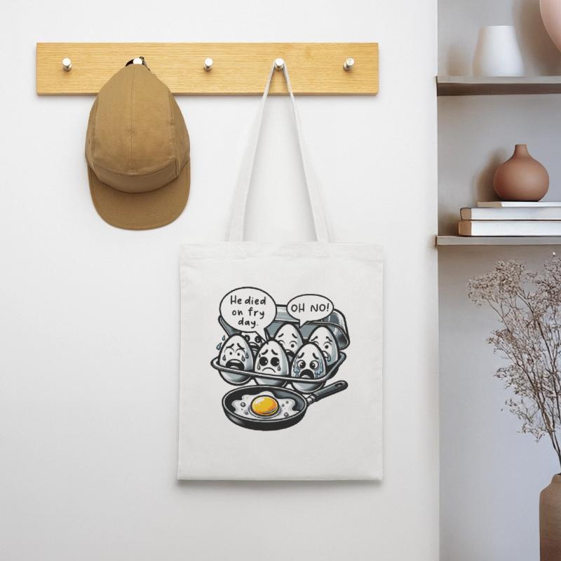 Eggs Fried Egg Easter Meme Tote Bag