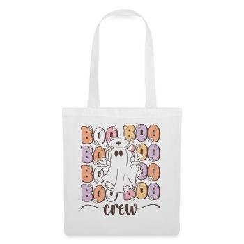 Boo Boo Crew Groovy Halloween Krankenschwester - Stoffbeutel - Weiß - Vorne
