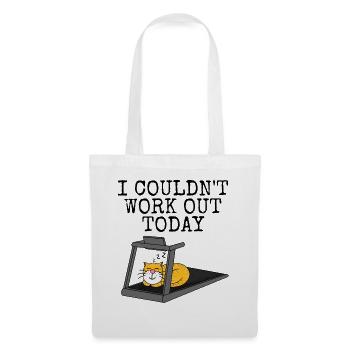 Cat Treadmill, I Couldn't Work Out Today, Fitness - Tote Bag - white - Front