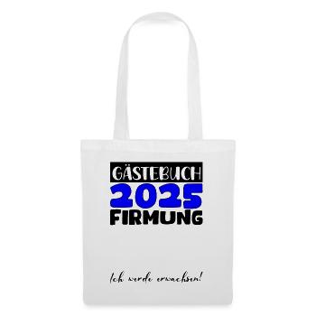 Confirmation 2025 Guest Book Gift Girls Boys - Tote Bag - white - Front