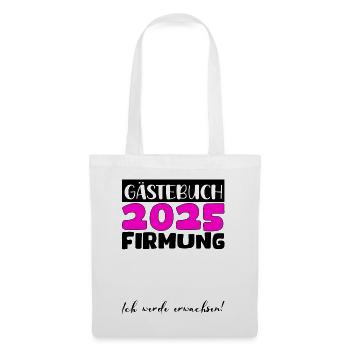 Confirmation 2025 Guest Book Gift Girls Boys - Tote Bag - white - Front
