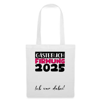 Confirmation 2025 Guest Book Gift Girls Boys - Tote Bag - white - Front