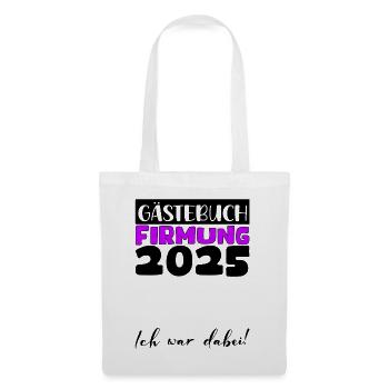 Confirmation 2025 Guest Book Gift Girls Boys - Tote Bag - white - Front