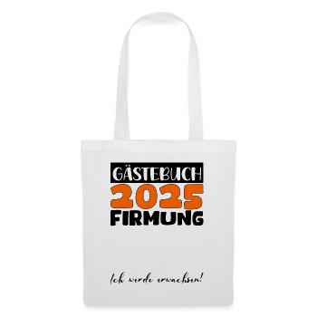 Confirmation 2025 Guest Book Gift Girls Boys - Tote Bag - white - Front