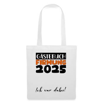 Confirmation 2025 Guest Book Gift Girls Boys - Tote Bag - white - Front