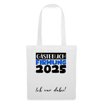 Confirmation 2025 Guest Book Gift Girls Boys - Tote Bag - white - Front