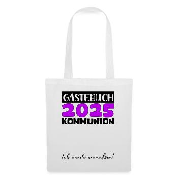 Communion 2025 Guest Book Gift Girls Boys - Tote Bag - white - Front