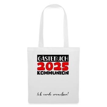 Communion 2025 Guest Book Gift Girls Boys - Tote Bag - white - Front
