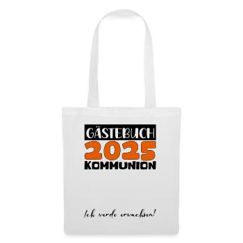 Communion 2025 Guest Book Gift Girls Boys - Tote Bag - white - Front