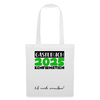 Confirmation 2025 Guestbook Decoration Girls Boys - Tote Bag - white - Front