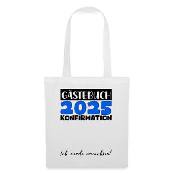 Confirmation 2025 Guest Book Decoration Girls Boys - Tote Bag - white - Front