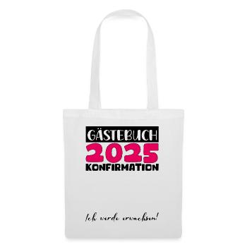 Confirmation 2025 Guestbook Decoration Girls Boys - Tote Bag - white - Front