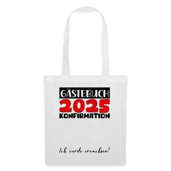 Confirmation 2025 Guestbook Decoration Girls Boys - Tote Bag - white - Front