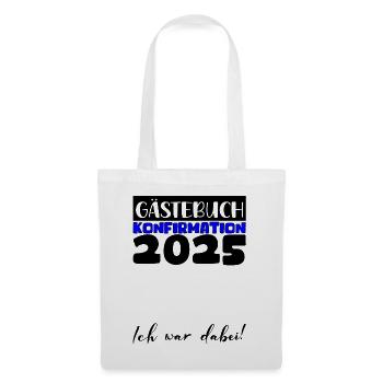 Confirmation 2025 Guest Book Decoration Girls Boys - Tote Bag - white - Front