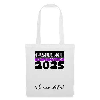 Confirmation 2025 Guest Book Decoration Girls Boys - Tote Bag - white - Front