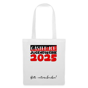Jugendweihe 2025 Guestbook Gift Girls Boys - Tote Bag - white - Front