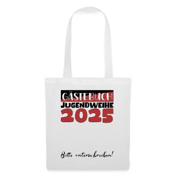 Jugendweihe 2025 Guestbook Gift Girls Boys - Tote Bag - white - Front