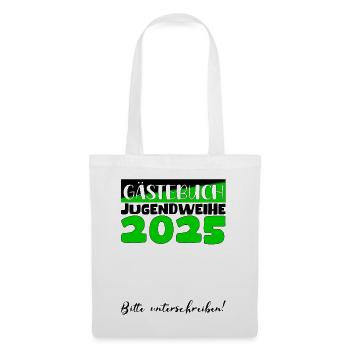 Jugendweihe 2025 Guestbook Gift Girls Boys - Tote Bag - white - Front