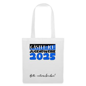 Consécration des jeunes 2025 Livre d'or Cadeau Filles Garçons - Sac en tissu - blanc - Devant