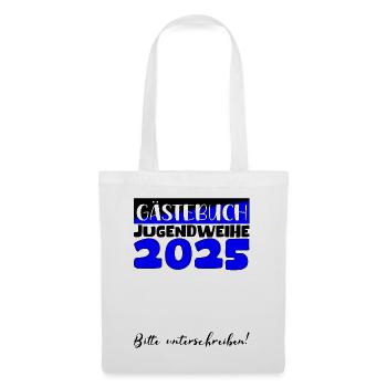 Jugendweihe 2025 Guestbook Gift Girls Boys - Tote Bag - white - Front