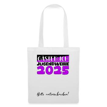 Jugendweihe 2025 Guestbook Gift Girls Boys - Tote Bag - white - Front