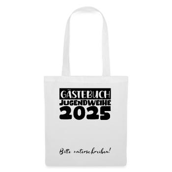 Jugendweihe 2025 Guestbook Gift Girls Boys - Tote Bag - white - Front