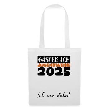 Jugendweihe 2025 Livre d’or Cadeau Filles Garçons - Sac en tissu - blanc - Devant