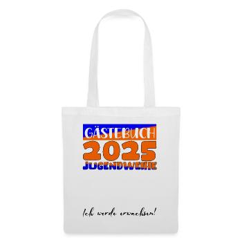 Jugendweihe 2025 Livre d’or Cadeau Filles Garçons - Sac en tissu - blanc - Devant