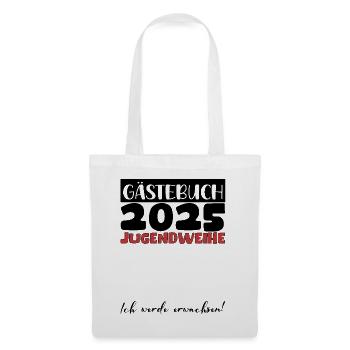 Jugendweihe 2025 Livre d’or Cadeau Filles Garçons - Sac en tissu - blanc - Devant