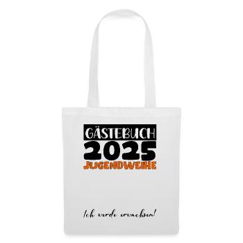 Jugendweihe 2025 Livre d’or Cadeau Filles Garçons - Sac en tissu - blanc - Devant