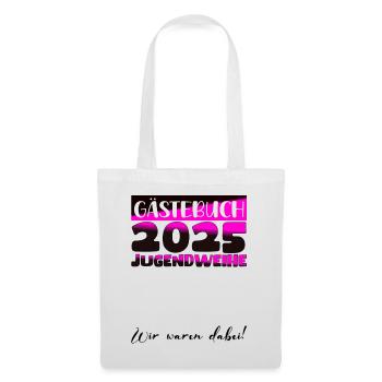 Jugendweihe 2025 Livre d’or Cadeau Filles Garçons - Sac en tissu - blanc - Devant