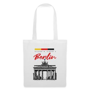 Berlin Germany Brandenburger Tor - Stoffbeutel - Weiß - Vorne
