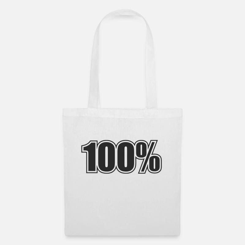 100% - Stoffbeutel - Weiß